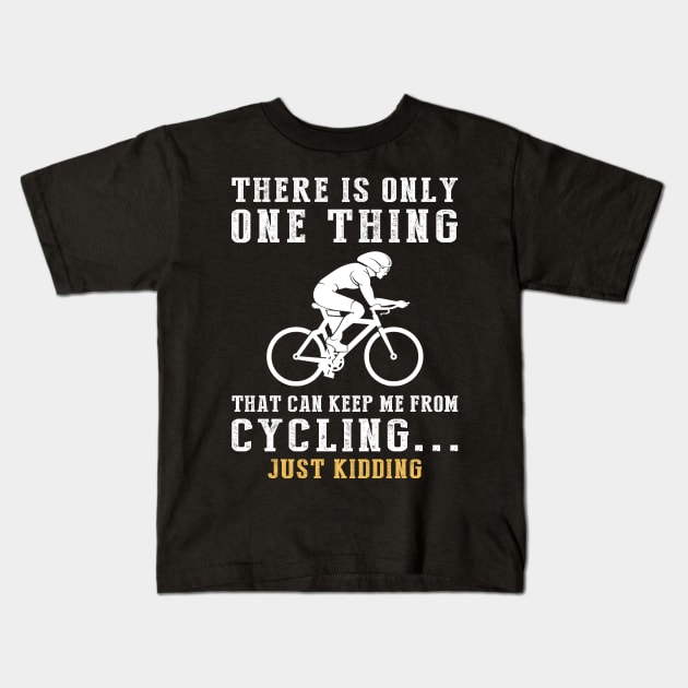 Pedal Power and Playful Wit - Ride into Laughter! Kids T-Shirt by MKGift